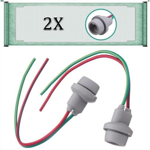 2Pcs T10 W5W Auto Car Lampholder Base Heat Resistant Rubber Socket With Cable Parking Light Connector Socket
