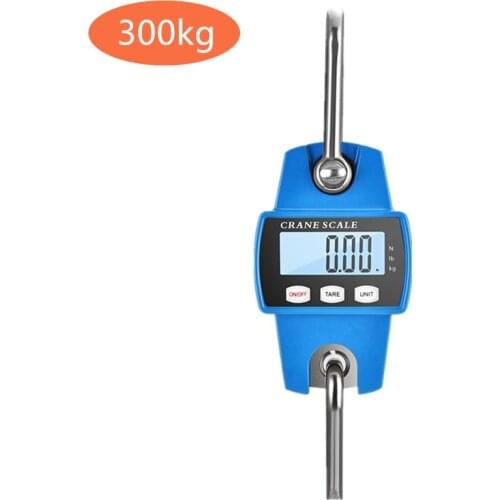 300kg Crane Scale Heavy Duty Electronic Digital Stainless Steel Hook Scale Hanging LCD Loop Weight Balance