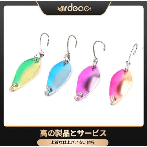 4pcs Trout Spoons Baits Fishing Lures 2.5g Spoon Sequin Paillette Baits Trout Wobbler Fishing Lure Spinner Bait