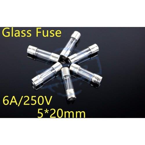 5x20 5*20mm 6A 250V glass tube fuse safety pipe new brand