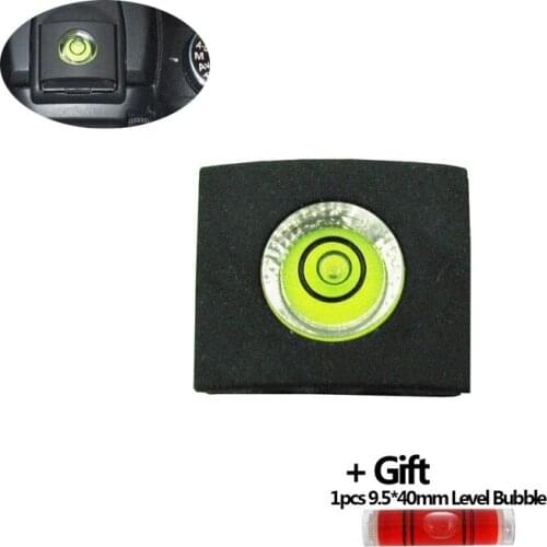 Promotions!! 1PCS/LOT Camera Bubble Spirit Level + Hot Shoe Protector Cover for Nikon Canon Casio Fuji SAMSUNG + BUBBLE LEVEL