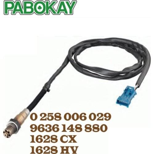 For Peugeot 206 307 New Oxygen Lambda Sensor 0258006029 1628CX 1628HV 1997223 107223 9636148880 93184704 855409 4571477 8658090