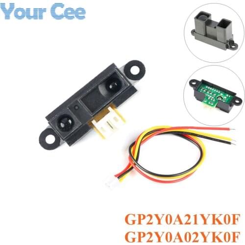 GP2Y0A21YK0F GP2Y0A02YK0F Infrared Proximity Sensor Module IR Infrared Analog Distance Sensor Module 10-80cm 20-150cm 4.5~5.5V