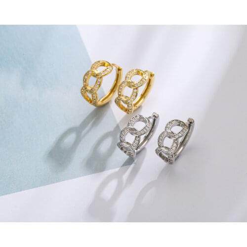 HECEHNG,Hoop Earrings,For Women Gold Color Vintage Big Geometric Earring ，cz Jewelry Accessories wholesale