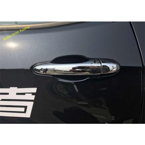 Lapetus Chrome Outside Door Handle Frame Cover Trim For Jeep Compass 2017 2018 2019 2020 ABS Left-hand Drive Model / Exterior
