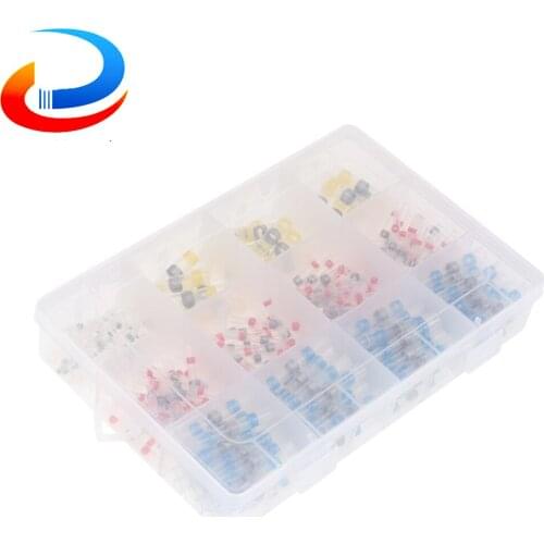 50/100/250Pcs Heat Shrink Butt Wire Cable Crimp Terminals Waterproof Solder Splice For Automobile Motorcycle Terminal Kit Boat