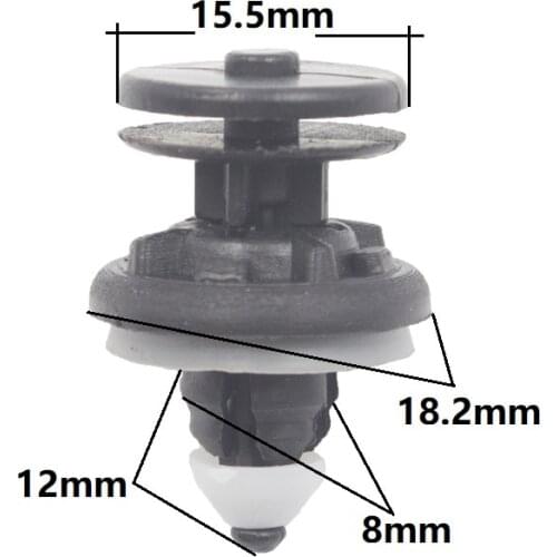 KA LI LI Auto Door Panel Trim Fastener Rivet Retainer Clips For Audi Volkswagen Touran Sagitar Passat B6 Polo Golf