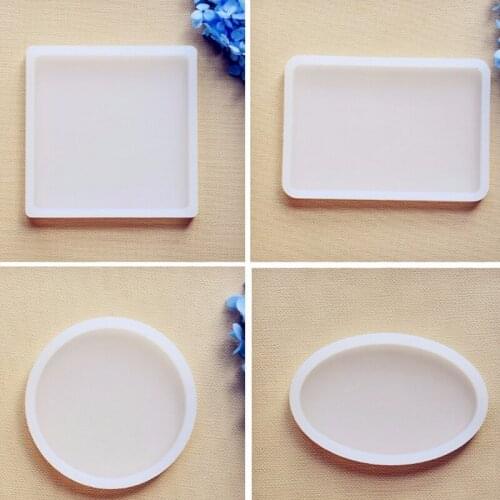 Square/Round Silicone Mold Geometric Epoxy Resin Silicone Mold Handmade Gem Pendant Craft Tool DIY Jewelry Making