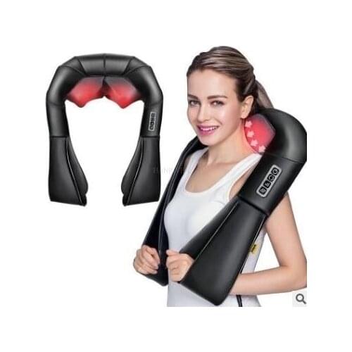 Family car U - shaped electric back, neck and shoulder massager infrared heating kneading massager body massager shawl