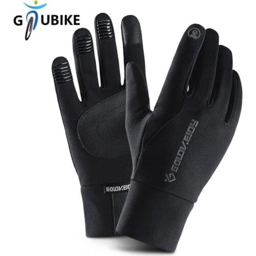 GTUBIKE Anti-slip Winter MTB Bike Cycling Gloves Thermal Warm Outdoor Sports Gloves Full Finger Touch Screen Fitness Gloves