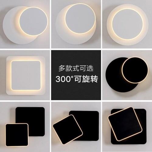 Nordic led wood bathroom light luminaria led bedroom light cabecero de cama beside lamp