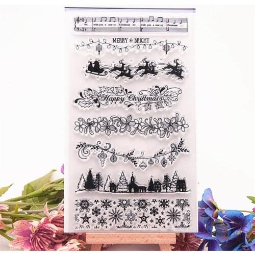 Hot selling Easter village transparent clear stamp / silicone seal roller stamp DIY scrapbook album / card production