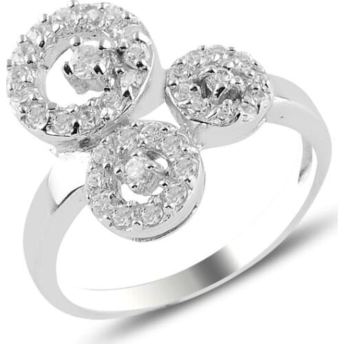 Silver 925 Sterling Zircon Stone Ring