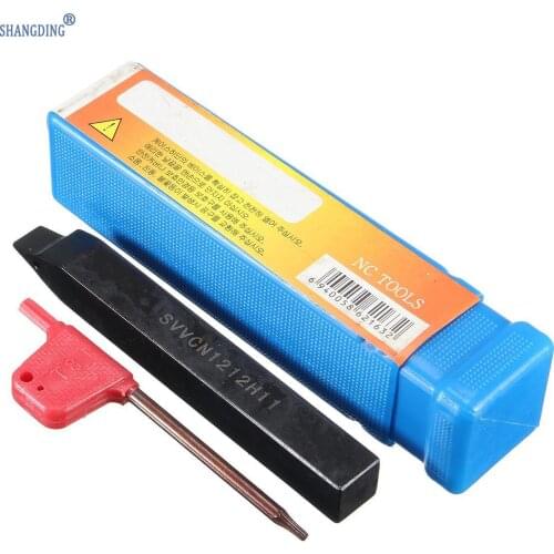 SVVCN1212H11 12x100mm Lathe Indexable Turning Tools Lathe Cutting Turning Tool Holder For VCMT1103 Or VBMT1103 NEW