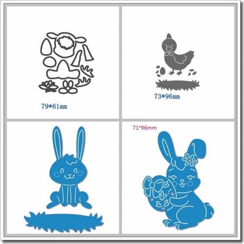 Lovely Animals Rabbits Shape Cutting Dies Scrapbooking DIY Crafts Decor Embossing Stencil Hot Sell 2020