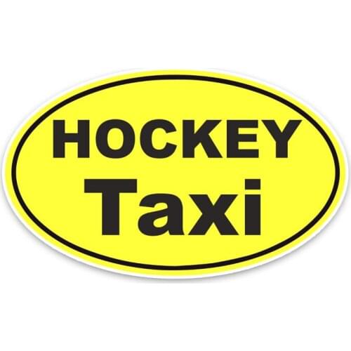 Interesting HOCKEY TAXI Car Sticker Accessories Car Styling Decal Vinyl Car Window Cover Scratches Waterproof PVC 15cm*9cm