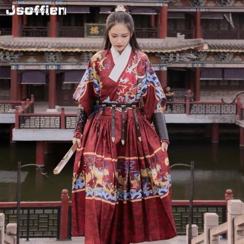 Woman Chinese Traditional Hanfu Women Royal Guards Movie Cosplay Costume Man Han Dynasty Swordsman Stage Performance Clothing