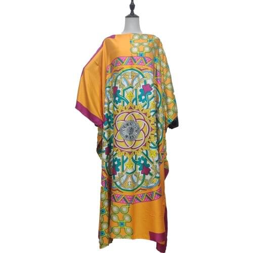 Beautiful Floral Printed Muslim Women Hijab Maxi Dress Traditional Kuwait Summer Silk Sexy Lady Beach Party kaftan Clothes