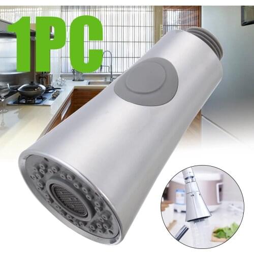 1pc ABS Kitchen Sink Faucet Pull Down Spray Shower Head Steel Replacement