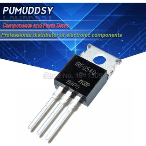 10PCS IRF9540 IRF9540N IRF9540NPBF TO-220 100V/23A/0.117 European P channel field-effect tube 100% IC
