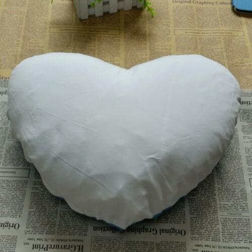 10pcs/lot Sublimation Blank Pillowcase For Heat/Thermal Transfer Press Machine heart Peach skin Pillow Cover 46*37cm
