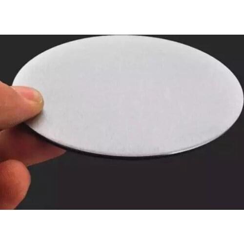 100pcs Stainless Steel Round Coffee Cup Coasters Metal Insulated Heat Mat With EVA Backing Table Decoration SN1903