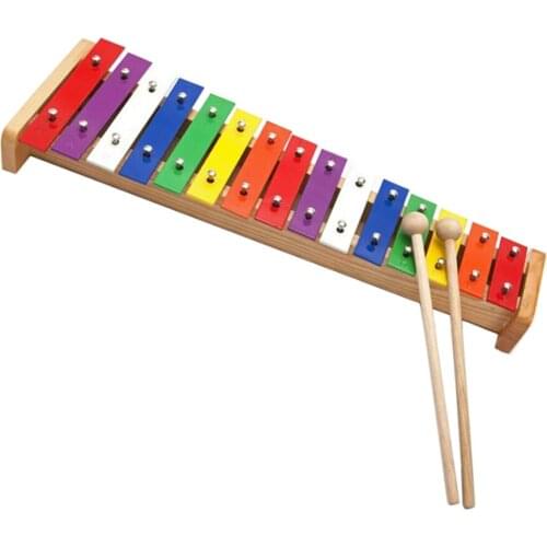 15 Notes Glockenspiel Xylophone Mallet Set Children Music Toys