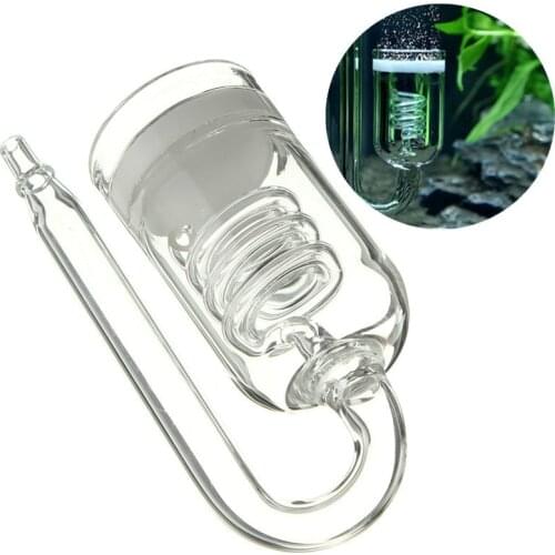 2 Style Glass Co2 Aquarium Diffuser Carbon Dioxide Reactor Regulator Disk Co2 Bubble Atomizer For Water Plant Tank Moss