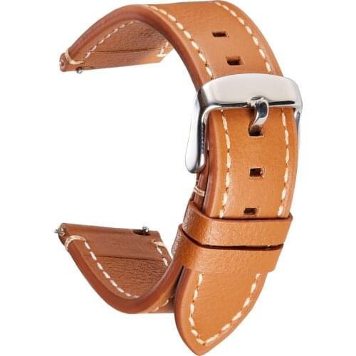 20mm Watchband For Huami Amazfit GTR 42mm Quick Release Genuine Leather Straps For Amazfit BIP GTS wristband Accessories