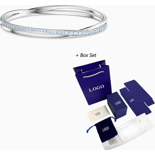 2020 Fashion Jewelry SWA New TWIST ROWS Bracelet Charming Element Spiral Decoration Female Romantic Luxury Jewelry Gift