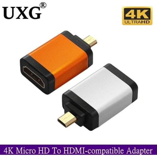 4K Micro HDMI-compatible Adapter High-Speed Male To Female 4K 3D For Raspberry Pi 4 GoPro 22cm Micro HDMI-compatible Cable
