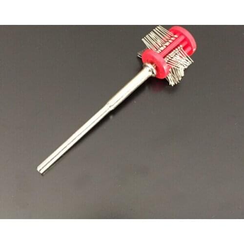 50pcs Brushes Professional Polishing Grit Mounted Matt Wire Brush Jewelry Brush With Handle DIY Jewelry Makiotary Tools