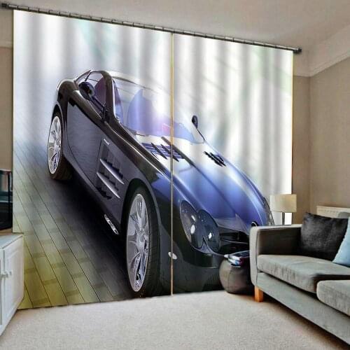 Car curtains 3d Curtains Blackout for Living Room Kids Bedroom Fabric Blackout curtain