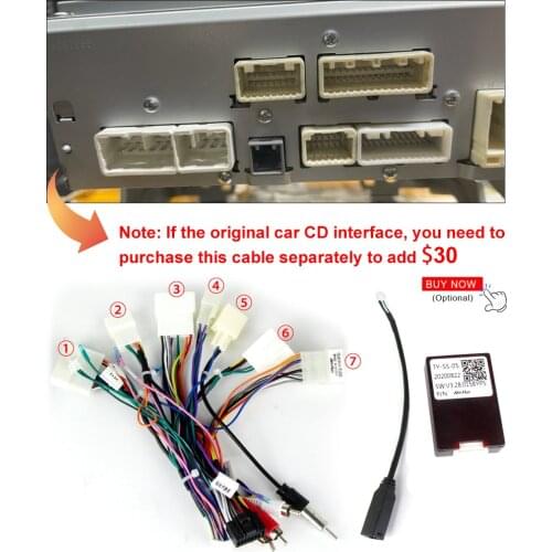 Navifly car radio player Optional canbus cable For Toyota Venza