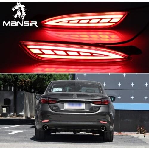 Car LED Rear bumper light Rear Fog Lamp Auto Brake Reflector For Mazda 6 Atenza 2019 2020 Rear Lights Assembly Turn Signal