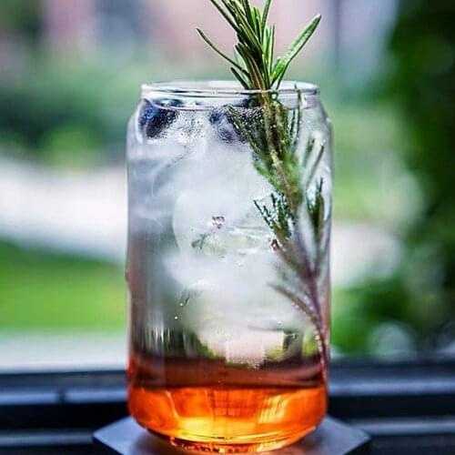 574ML Large Beer Glass Cup Can Shape Tea Juice Milk Coffee Mug Wine Glass Drink Cup High Borosilicate Durable Drinkware