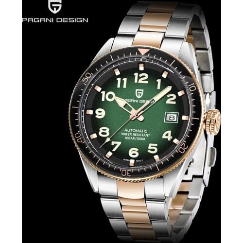 Relogio Masculino PAGANI DESIGN Watch Men Waterproof Top Brand Luxury Fashion Business Automatic Mechanical All Steel WristWatch