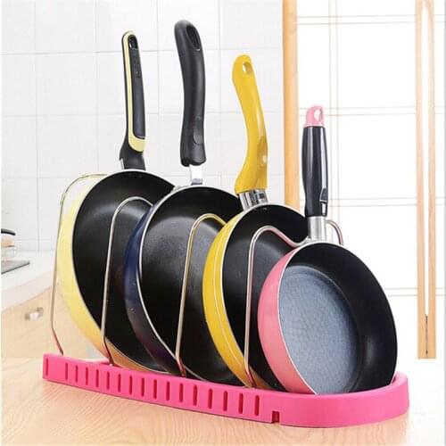 Four Layers Adjustable Storage Pot Racks Multifunctional Storage Racks For Kitchen room Storage Holders Save Space Good Helper