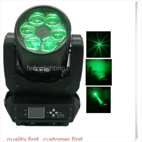 E-4/lot+fly case mini bee eye 6x40w RGBW led beam moving head light for stage device