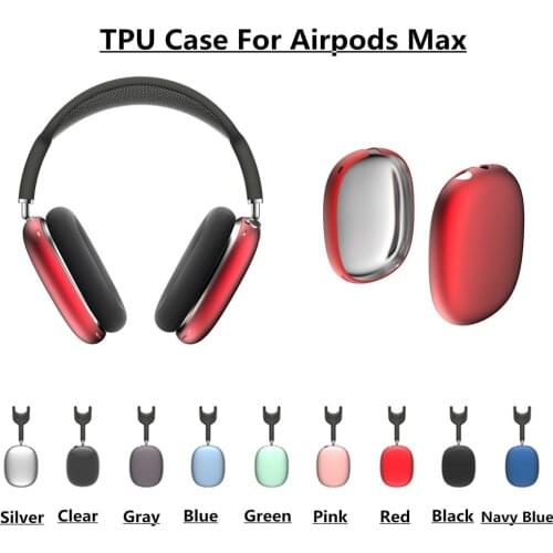 For Airpods Max Earphone Case Electroplating Matte TPU soft shell Air Pods Max headset case For Apple Airpods max cover