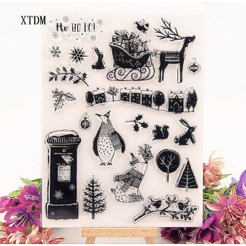 Hot sale sled Transparent Clear Stamps / Silicone Seals Roller Stamp for DIY scrapbooking photo album/Card Making