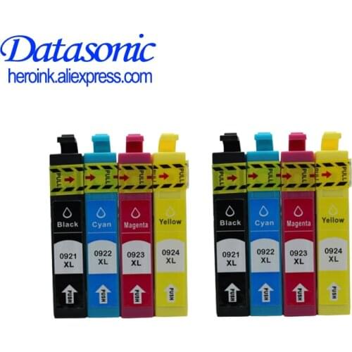 8X full inkjet Cartridge for Epson T0921N Work for Epson Stylus CX4300 TX117 T26 27 TX106 TX119 109 C91 Printer t0921 with chip