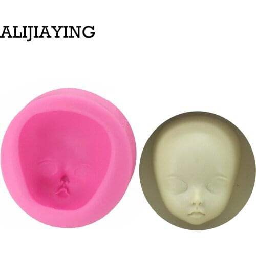 M0788 Beautiful Womon Face Fondant Chocolate Molds Cake Molds girl Candy Molds Cake Decorating Baking Tools