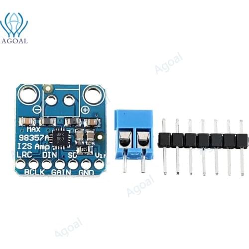 MAX98357 I2S 3W Class D Amplifier Interface Audio Decoder Module Filterless Board For Raspberry Pi ESP32
