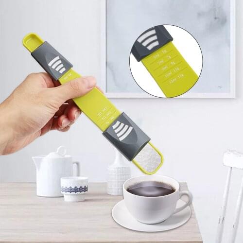 Measuring Spoon Food Thickening Double End Eight Stalls Adjustable Scale Kitchen Tools Drinking Baking Spoons