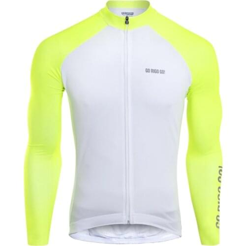 GO RIGO Go Cycling Jersey Men Spring Autumn Thin section Long Sleeves Quick Dry Shirt Sportswear Breathable Tops Team Sweatshirt