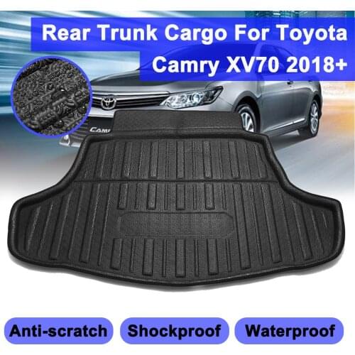 Floor Mat For Toyota Camry XV70 2018-2019 Rear Cargo Mat Rear Trunk Cargo Boot Liner Tray Floor Sheet Carpet Auto Accessories