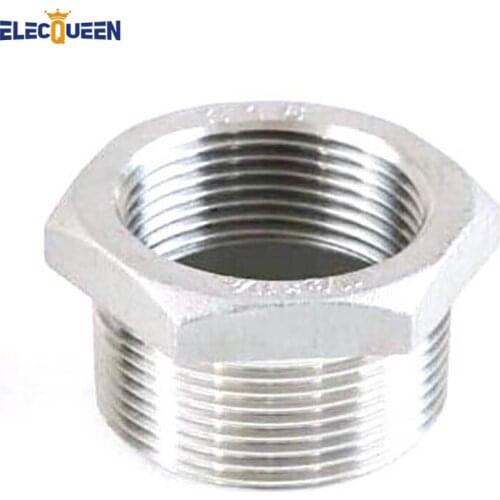 Stainless steel 304 Reducing Bushing 1/2" MPT x 1/4" FPT, homebrew pipe fitting,Homebrew hardware