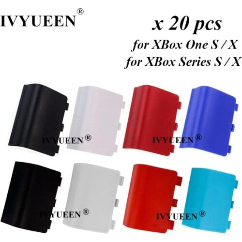IVYUEEN 20 Pcs for Xbox One Series X S Wireless Controller Plastic Battery Shell Lid Back Case Replacement Housing Door Cover