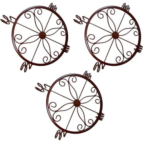 Flower Pot Stand Plant European Style Desktop Balcony Outdoor Floor Indoor Living Room Interior Wrought Iron Bonsai